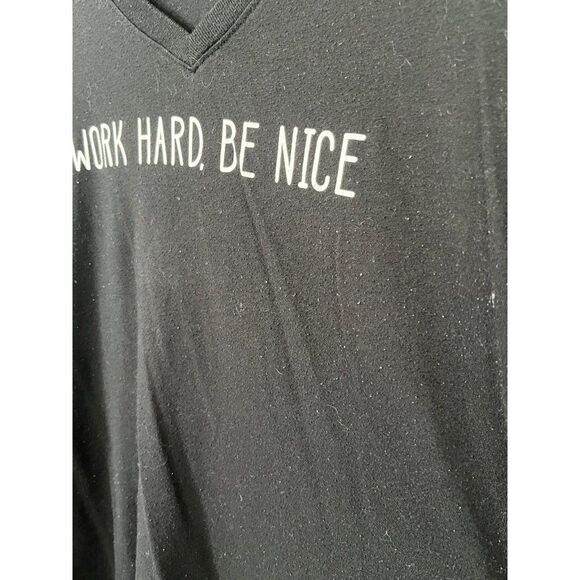 Torrid size 1 gray work hard be nice t shirt - Picture 3 of 3